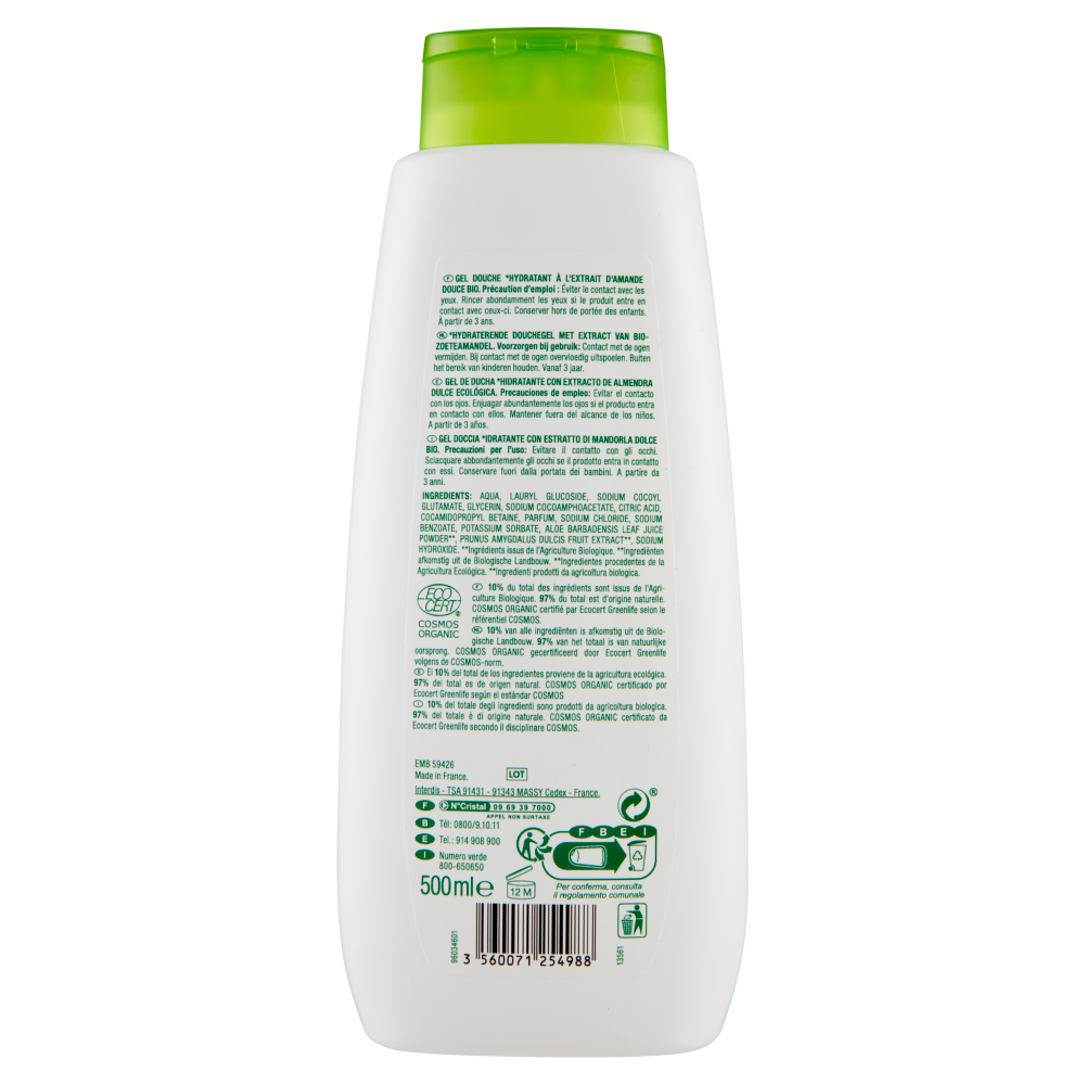 Carrefour Bio Soft Gel Doccia alla mandorla dolce 500 ml