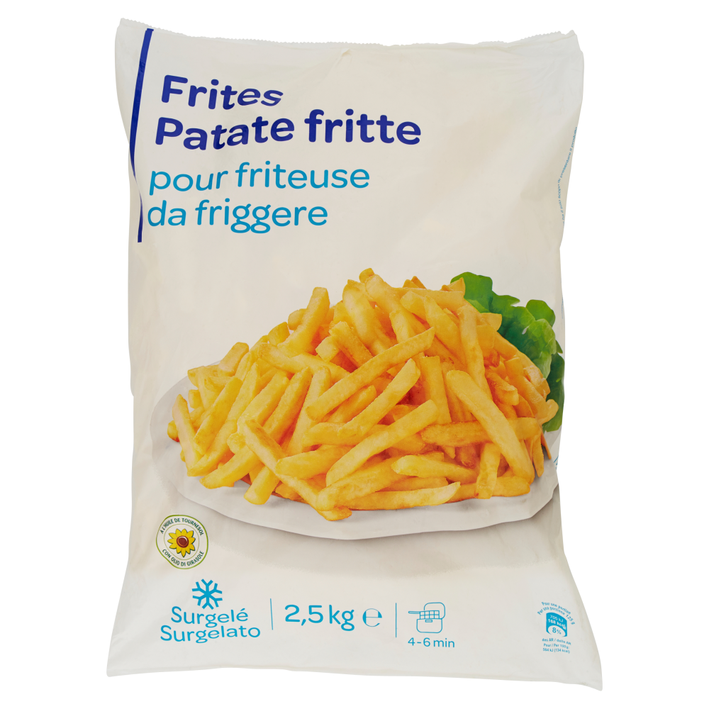 Patate fritte da friggere Surgelate 2,5 kg