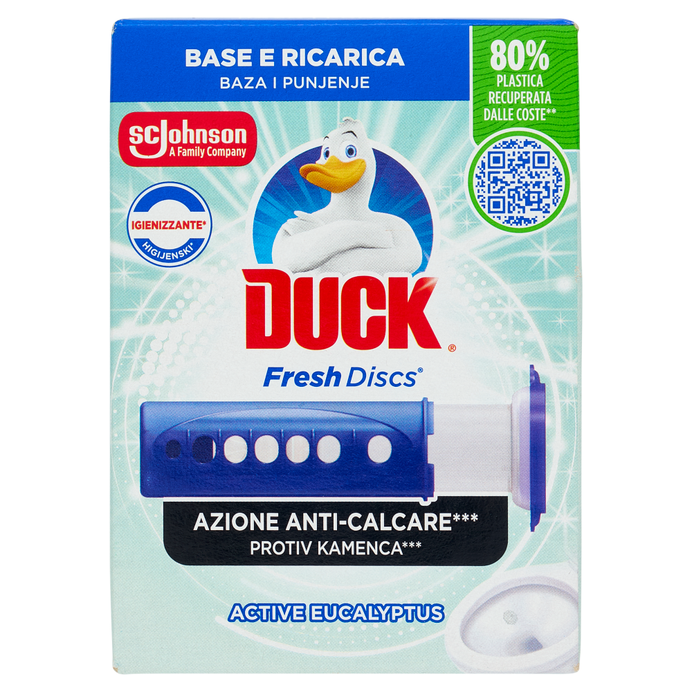 Duck Fresh Discs - Base per Dischi Gel Igienizzanti WC, Fragranza Eucalipto 36ml