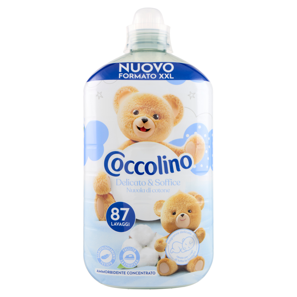 Coccolino Ammorbidente Concentrato Delicato & Soffice Nuvola di cotone 87 Lavaggi 1827 ml