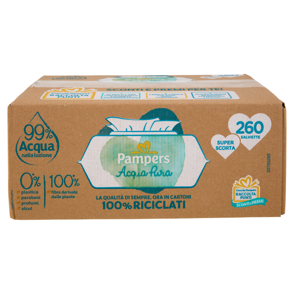 Pampers Acqua Pura Salviette 260 pz