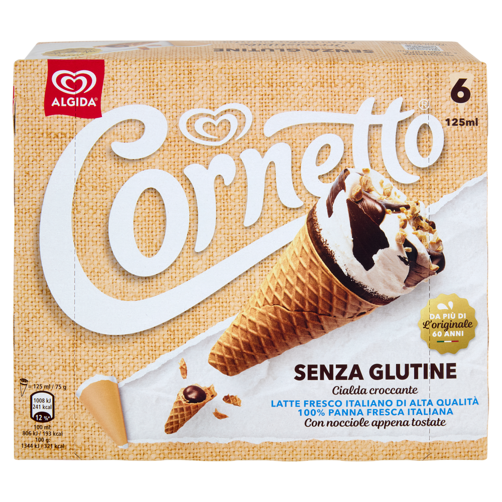 Cornetto Senza Glutine 6 x 75 g