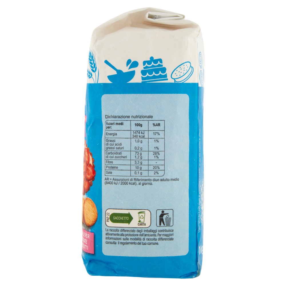Carrefour Classic Farina di Grano Tenero Tipo "0" per Dolci 1 kg