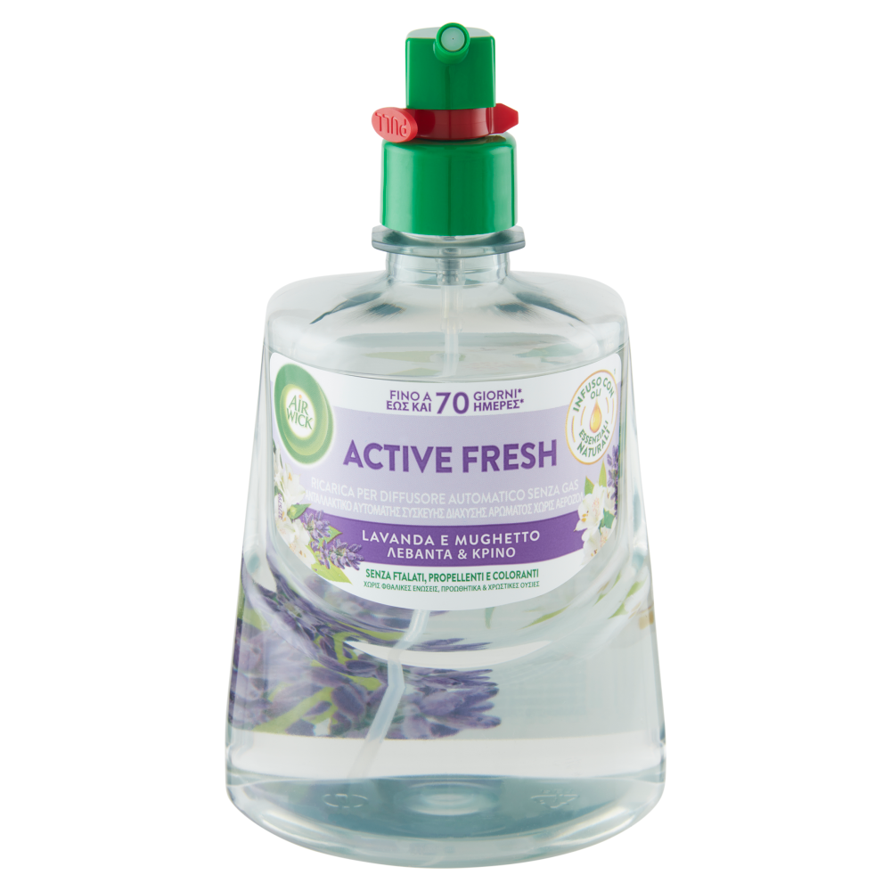 Air Wick Active Fresh Ricarica per Diffusore Automatico Lavanda Profumatore per ambiente 228 ml