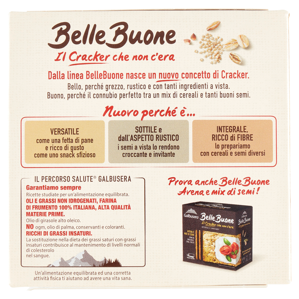 Galbusera BelleBuone il Cracker che non c'era 5 Cereali 5 x 40 g