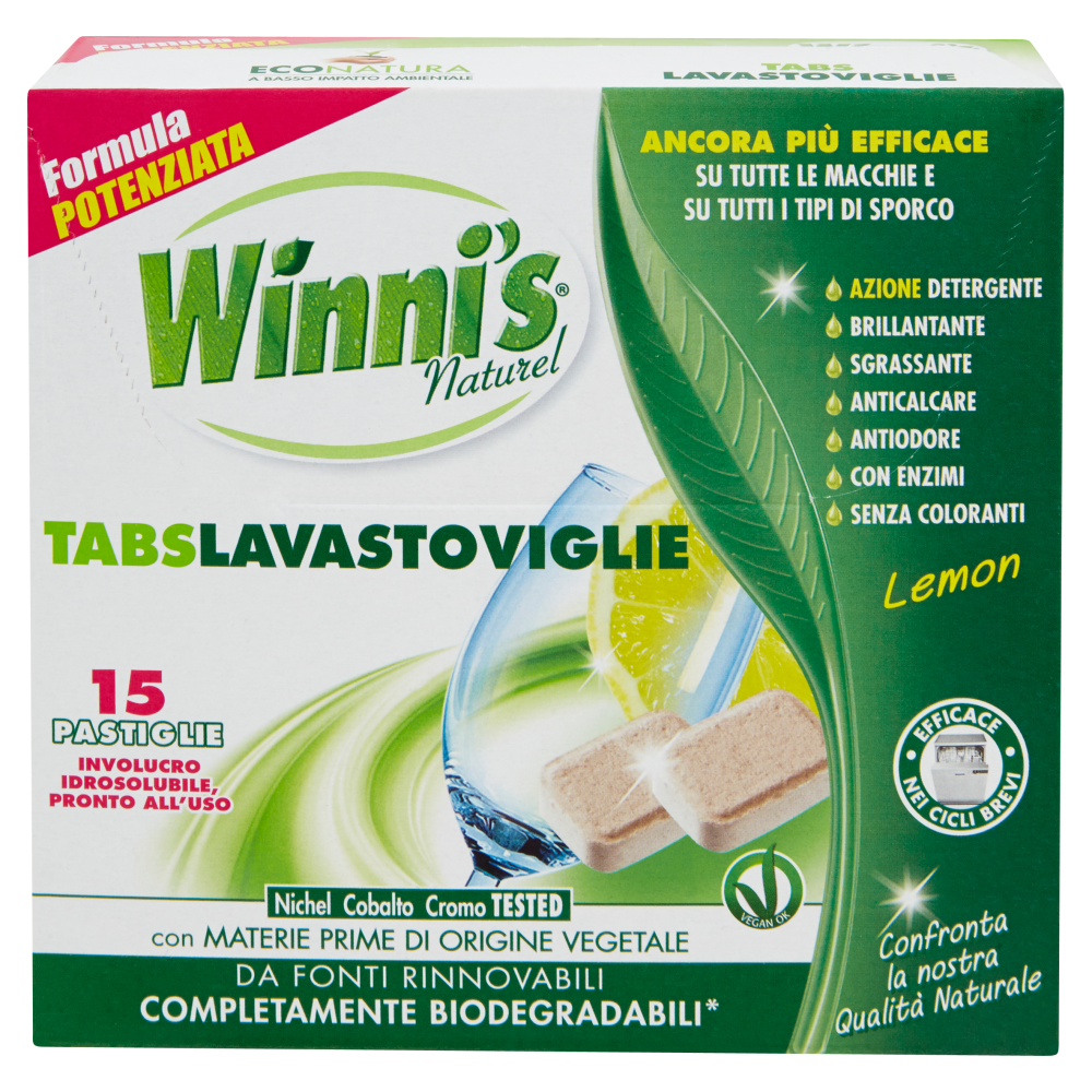Winni's Tabs Lavastoviglie Lemon 15 x 16 g