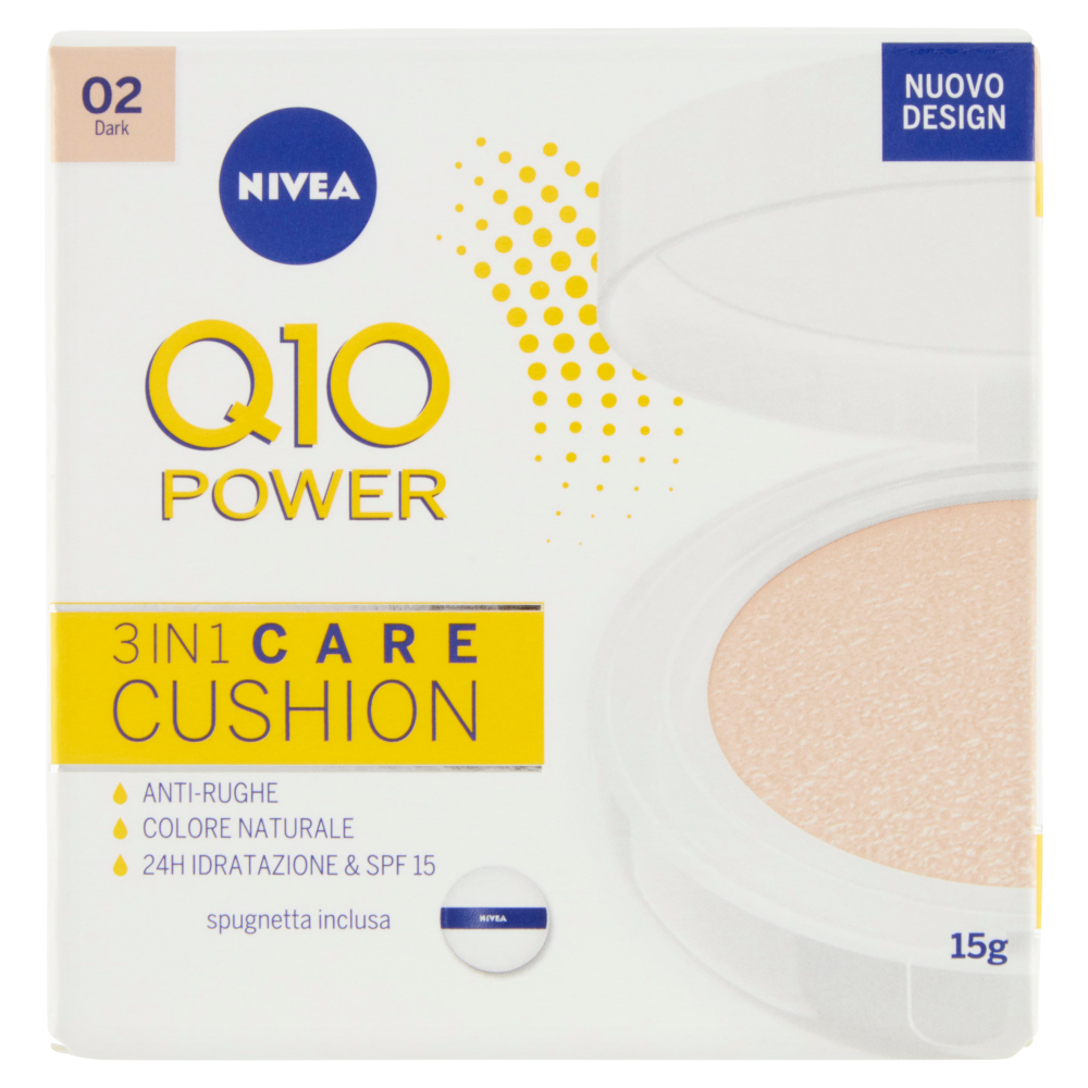Nivea Q10 Power 3in1 Care Cushion 02 Dark 15 g Carrefour