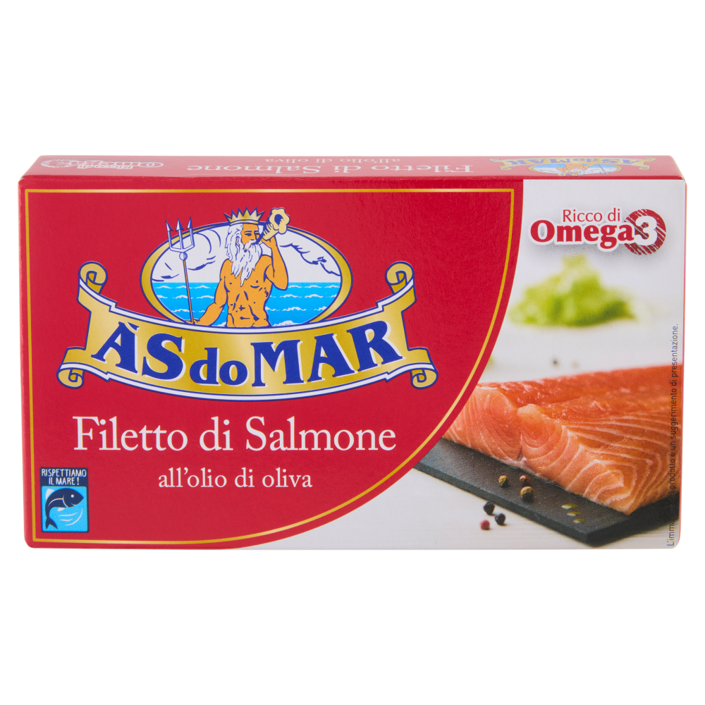 Asdomar Filetto di Salmone all'olio di oliva 150 g
