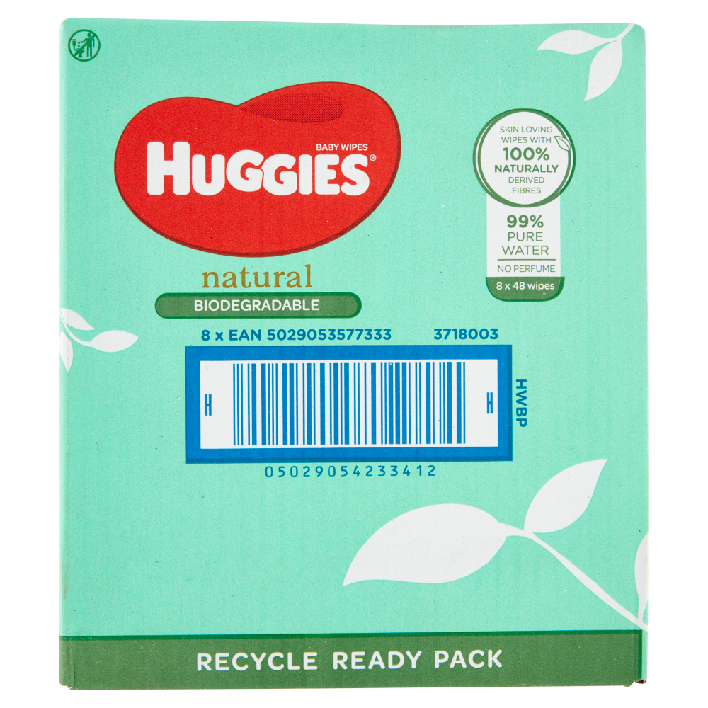 Huggies Baby Wipes natural 8 x 48 pz