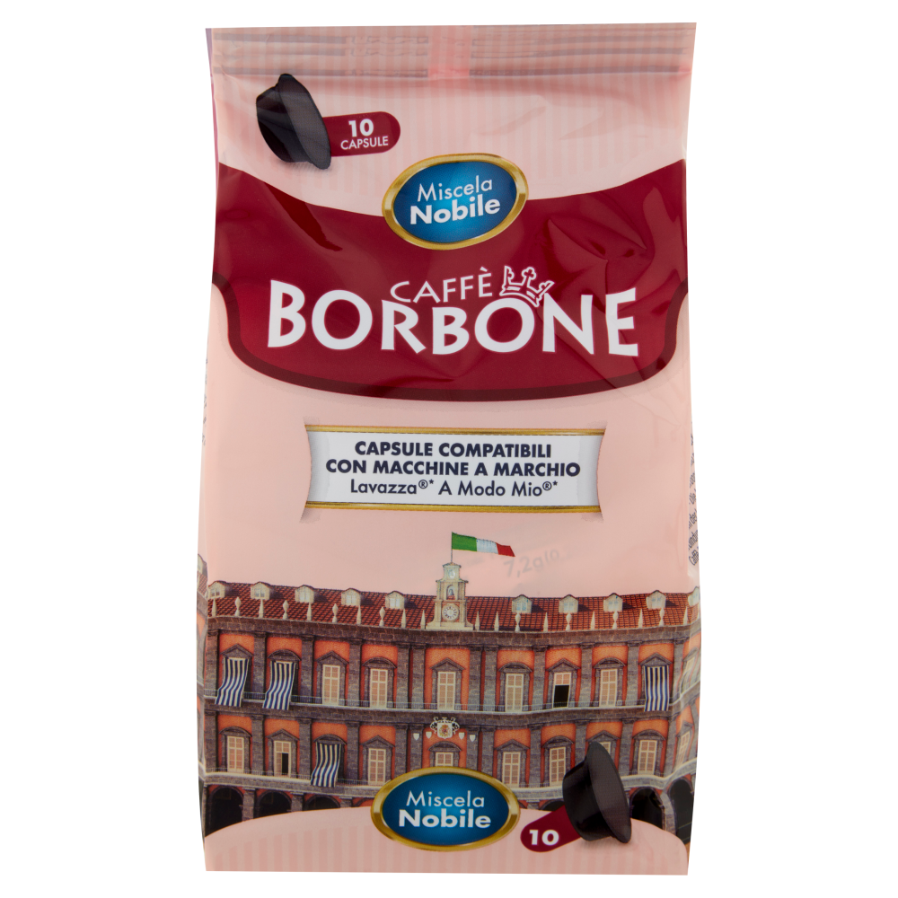 Caffè Borbone Miscela Nobile Capsule Compatibili Lavazza* A modo Mio* 10 x 7,2 g