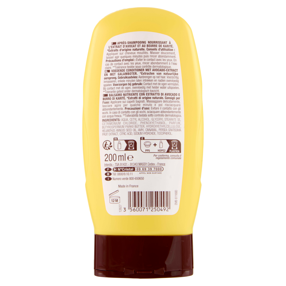 Carrefour Soft Nutrition Avocado & Burro di Karitè Balsamo nutriente 200 ml