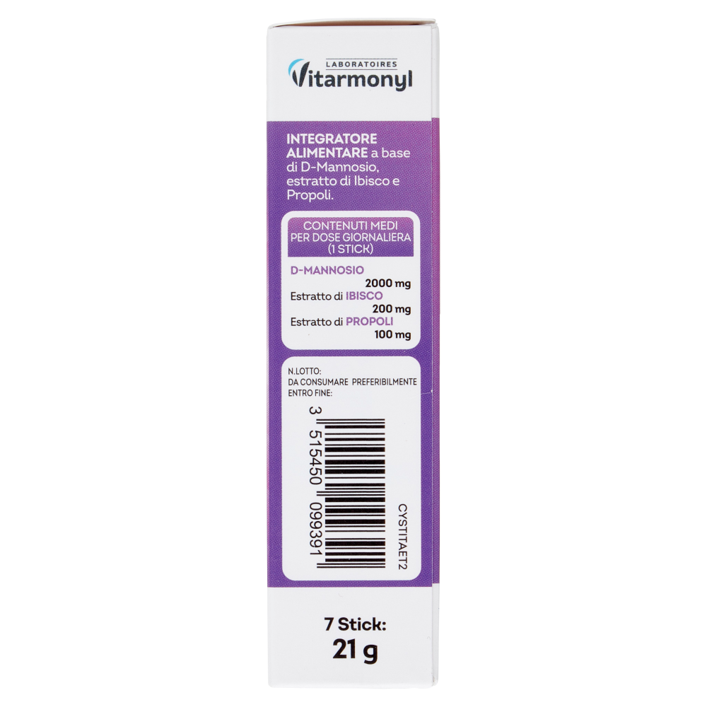 Laboratoires Vitarmonyl Cisti Mannosio Forte 7 Stick 21 g