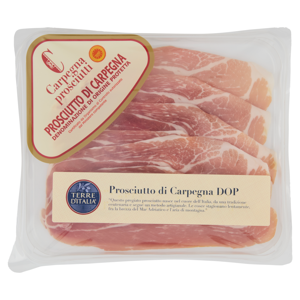 Terre d'Italia Prosciutto di Carpegna DOP 100 g Carrefour