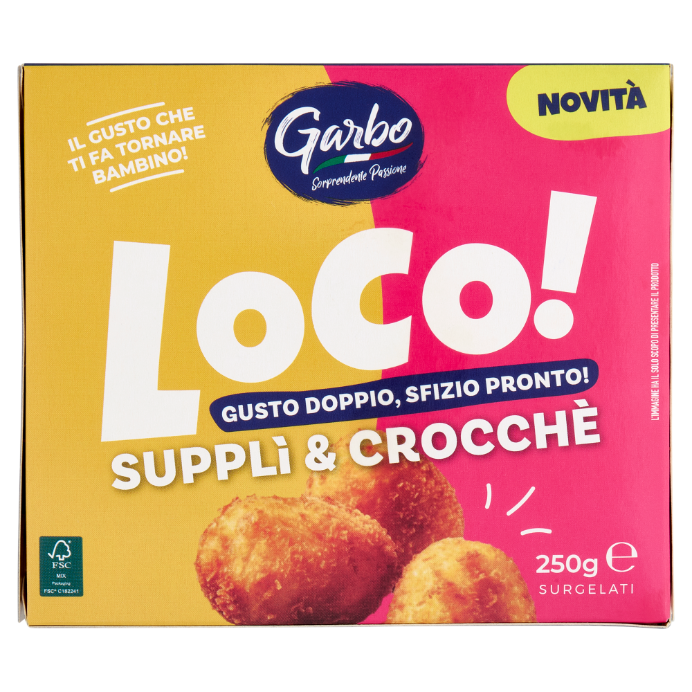 Garbo Loco! Supplì & Crocchè Surgelati 250 g