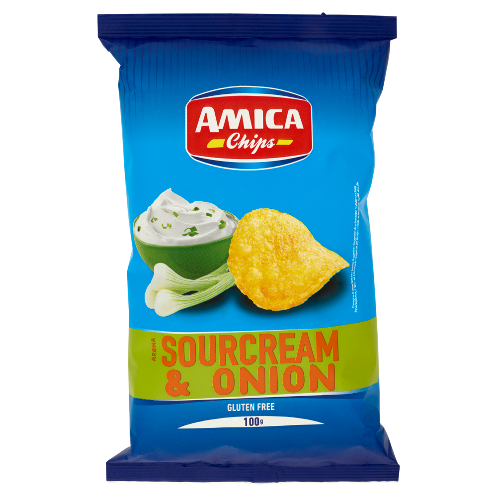 Amica Chips Aroma Sourcream & Onion 100 g