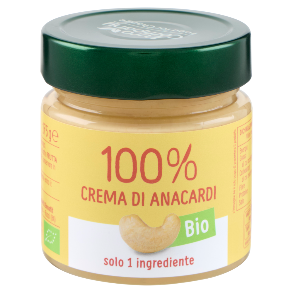 Euro Company 100% Crema di Anacardi Bio 175 g