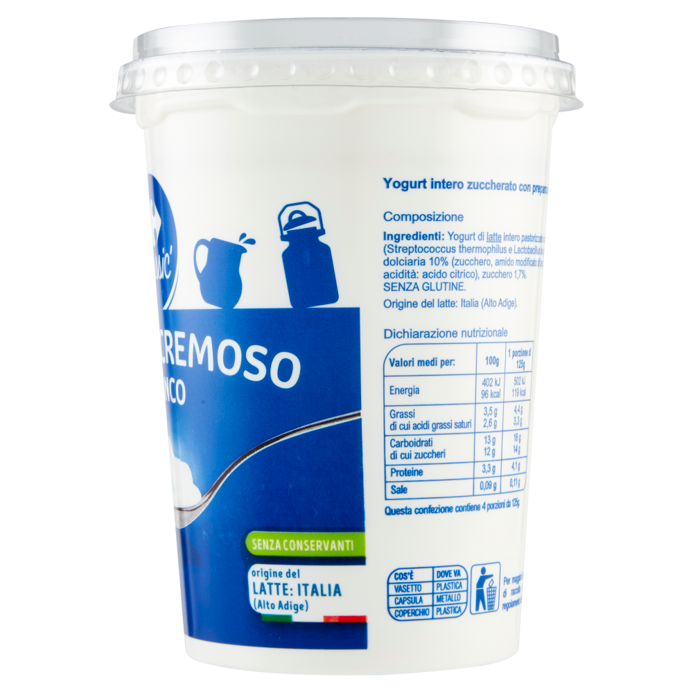 Carrefour Classic Yogurt Cremoso Bianco 500 g
