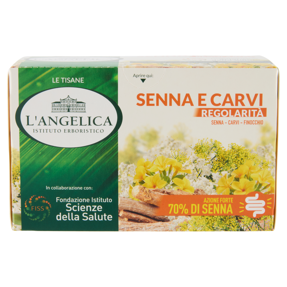 L'Angelica Le Tisane Senna e Carvi Regolarit&agrave; 18 Filtri 34,2 g