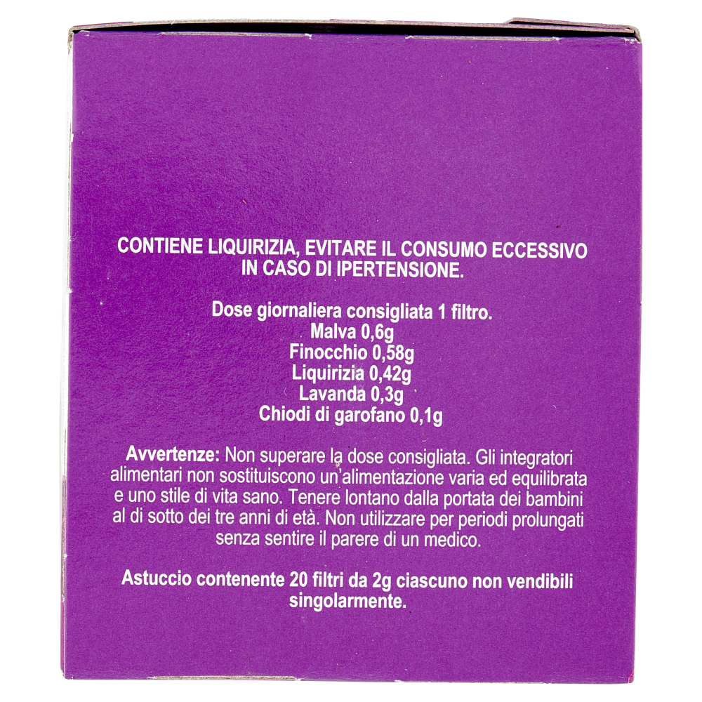 Carrefour Sensation Tisana Giusta Regola Malva, Finocchio e Liquirizia filtri 20 x 2 g