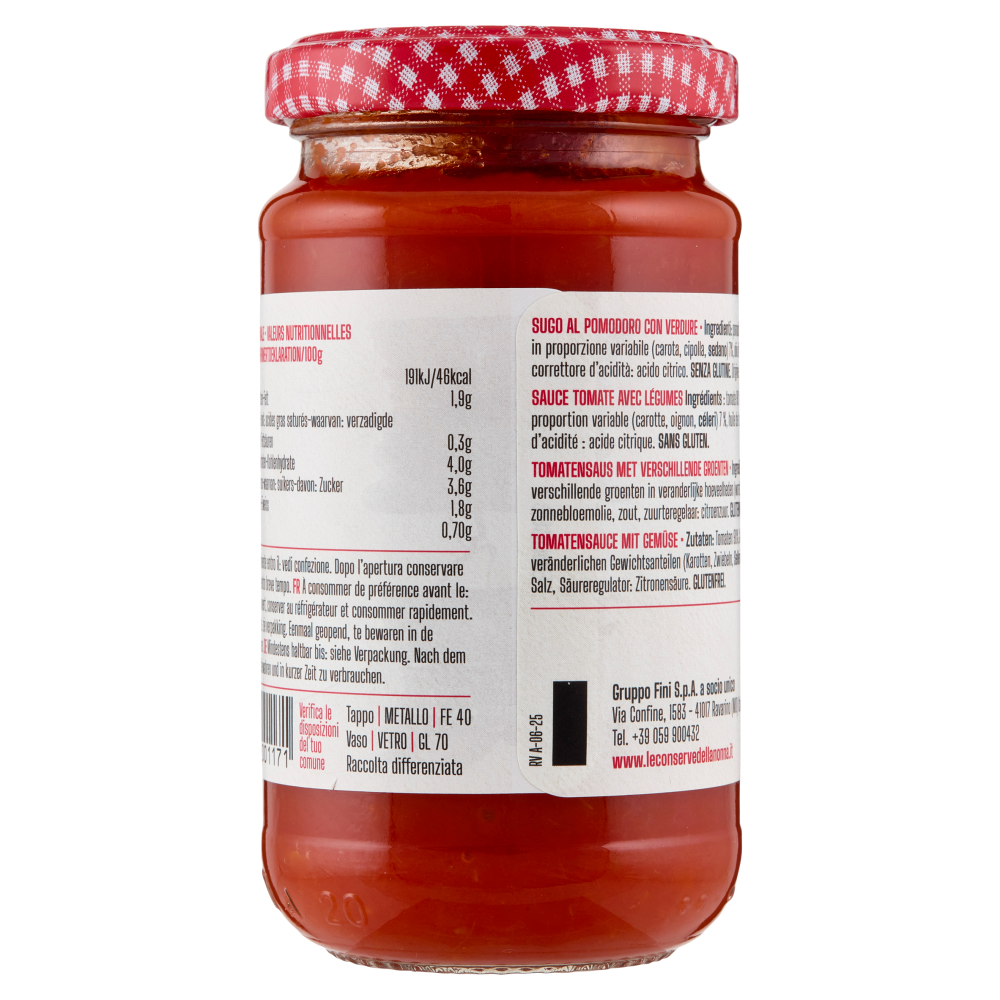 Le Conserve della Nonna Sugo di Pomodoro 190 g