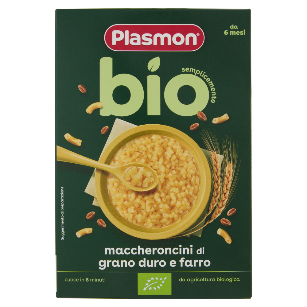 Plasmon semplicemente bio maccheroncini di grano duro e farro 300 g
