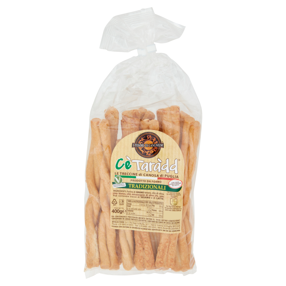 Cè Taràdd le Treccine di Canosa di Puglia Tradizionali 400 g
