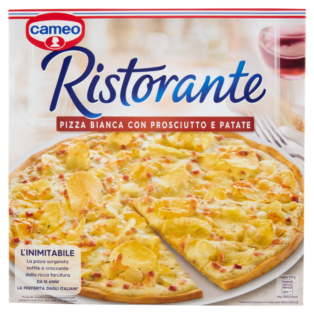 cameo Ristorante Pizza Bianca con Prosciutto e Patate 310 g