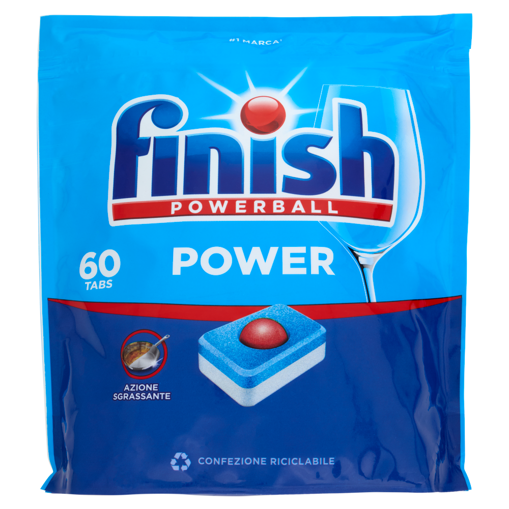 Finish Power Regular pastiglie lavastoviglie 60 lavaggi 960 g
