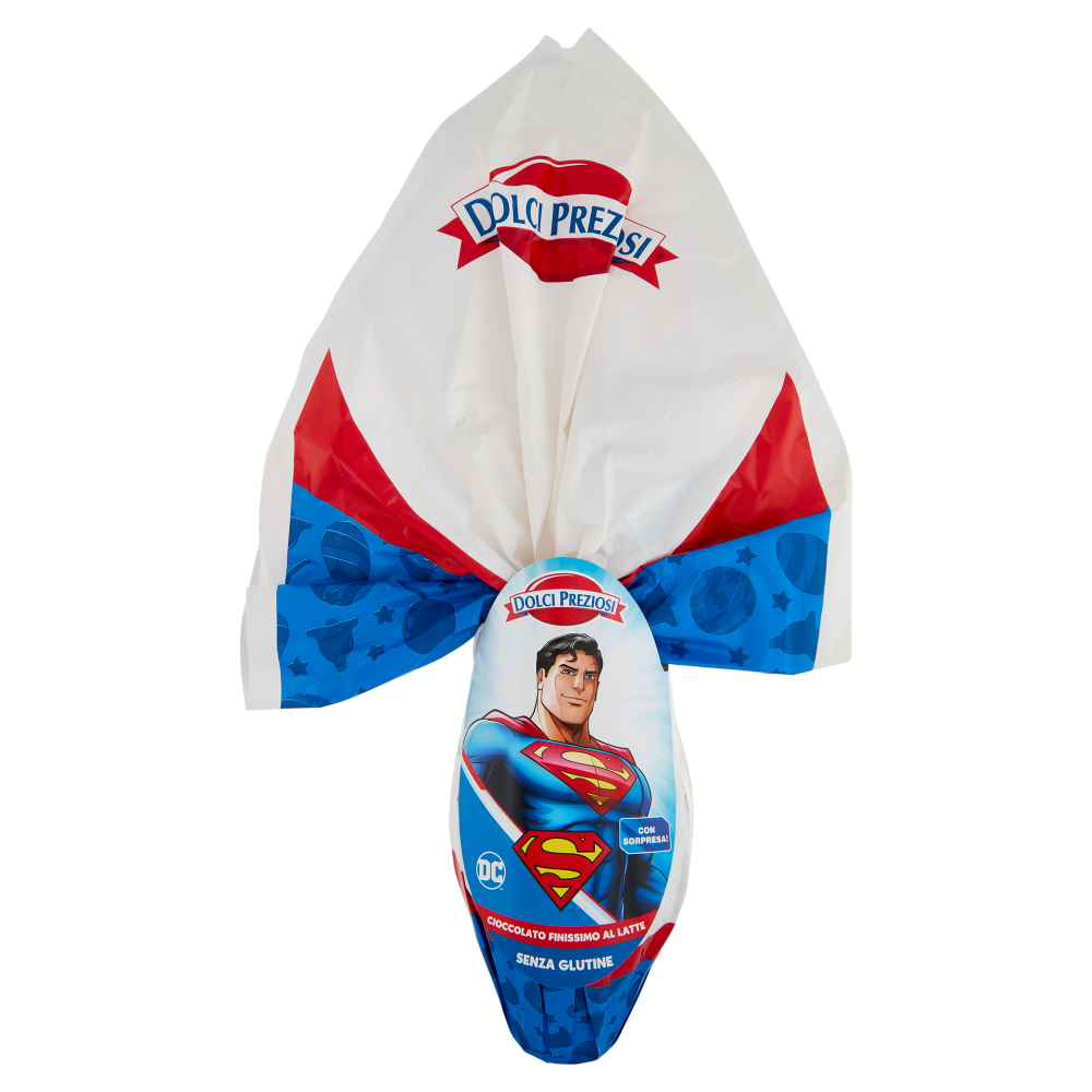 Dolci Preziosi Uovo Cioccolato Finissimo al Latte Superman 240 g