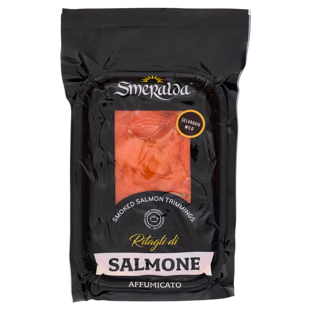 Smeralda Ritagli di Salmone Affumicato Selvaggio 0,200 kg