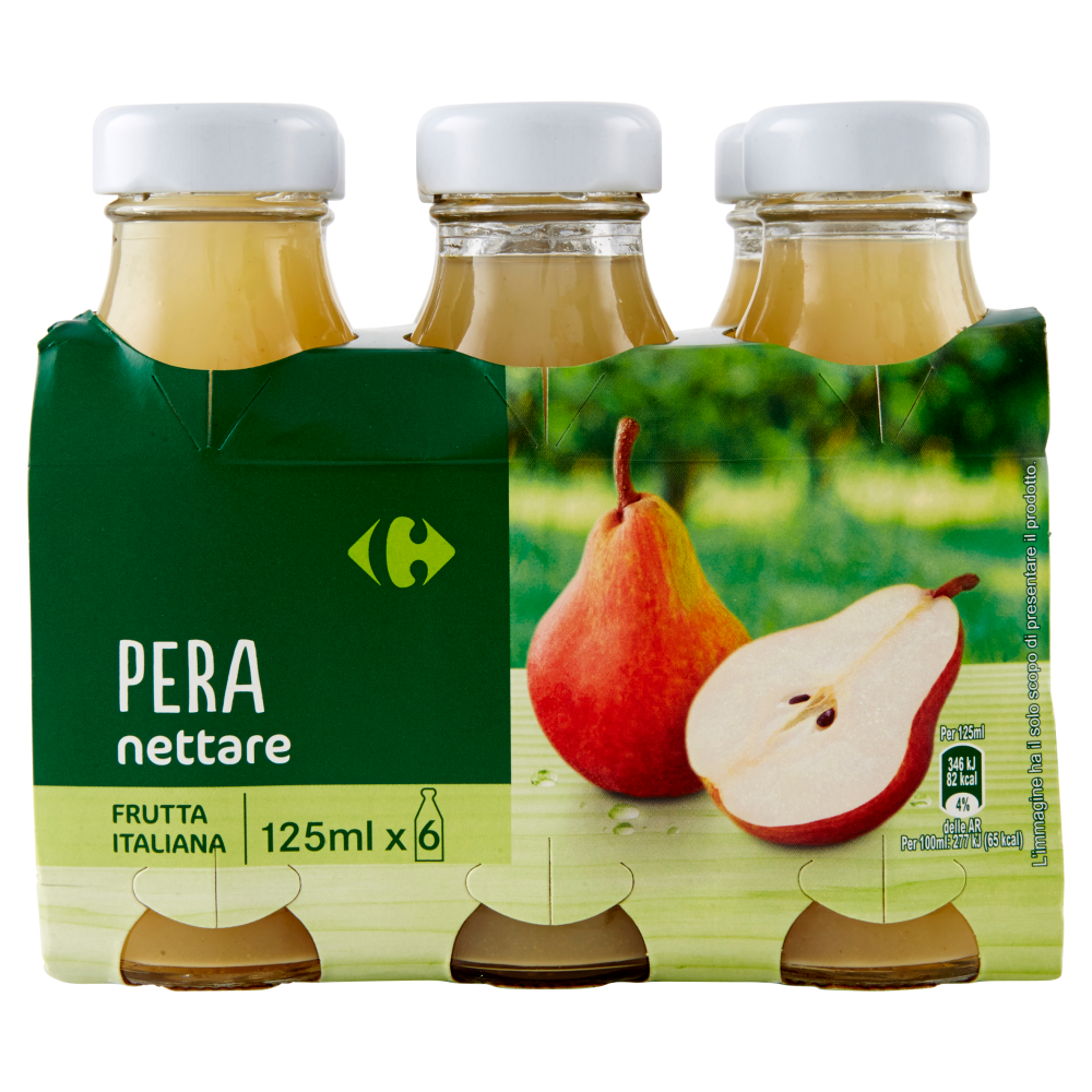 Carrefour Pera nettare 6 x 125 ml