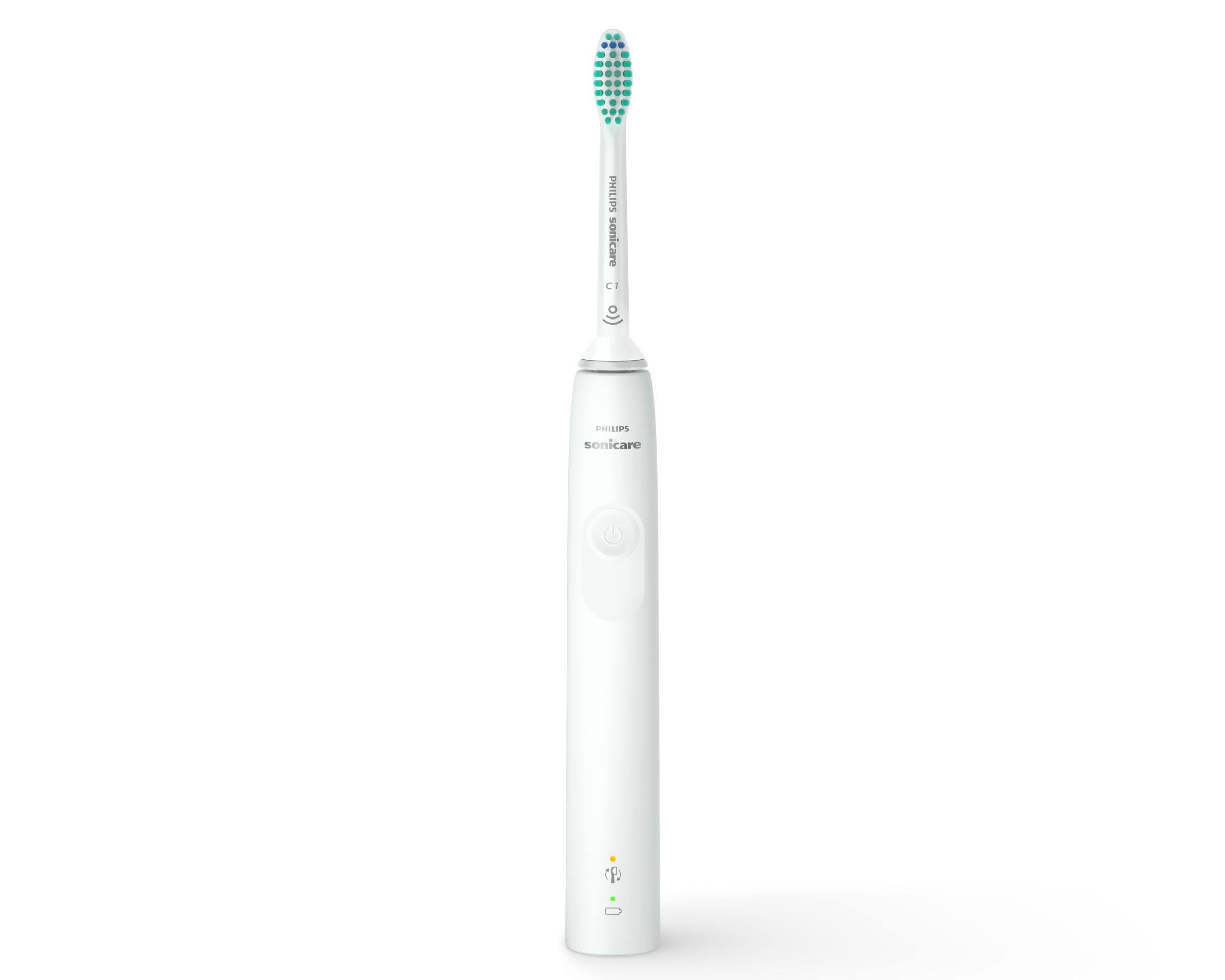 Philips Sonicare serie 3100 Spazzolino Elettrico Sonico Bianco, con custodia da viaggio HX3673/13