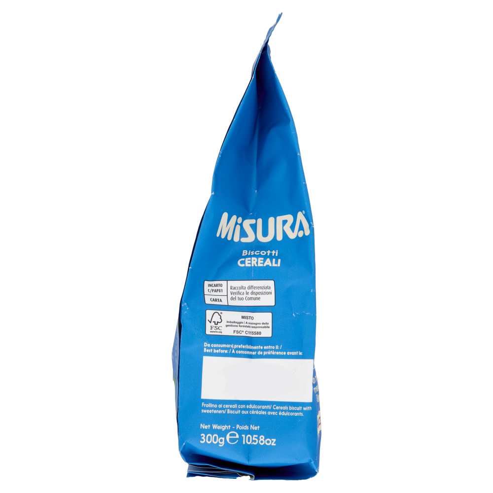 Misura Dolcesenza Biscotti Cereali 300 g