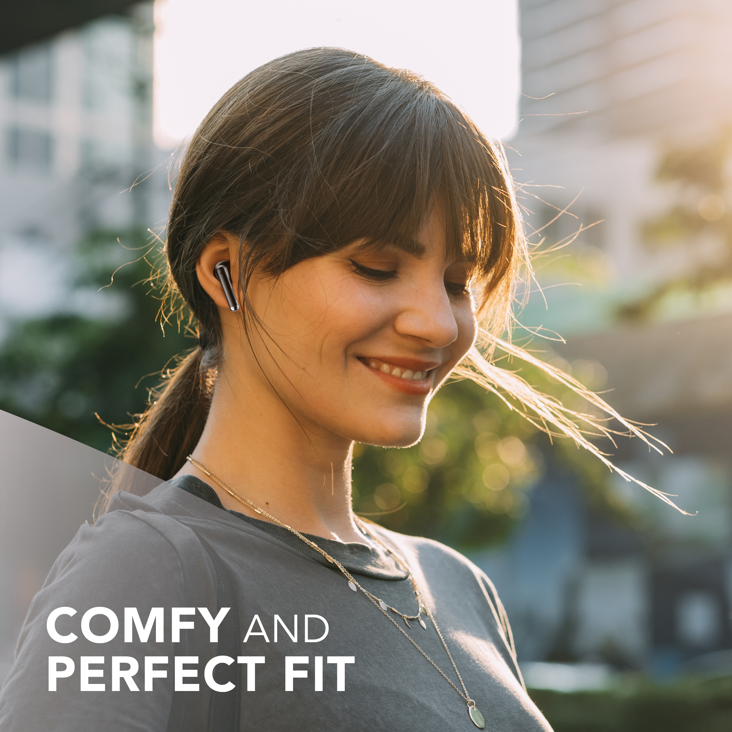 Music Sound Breeze Auricolare Bluetooth a capsula con case colorata