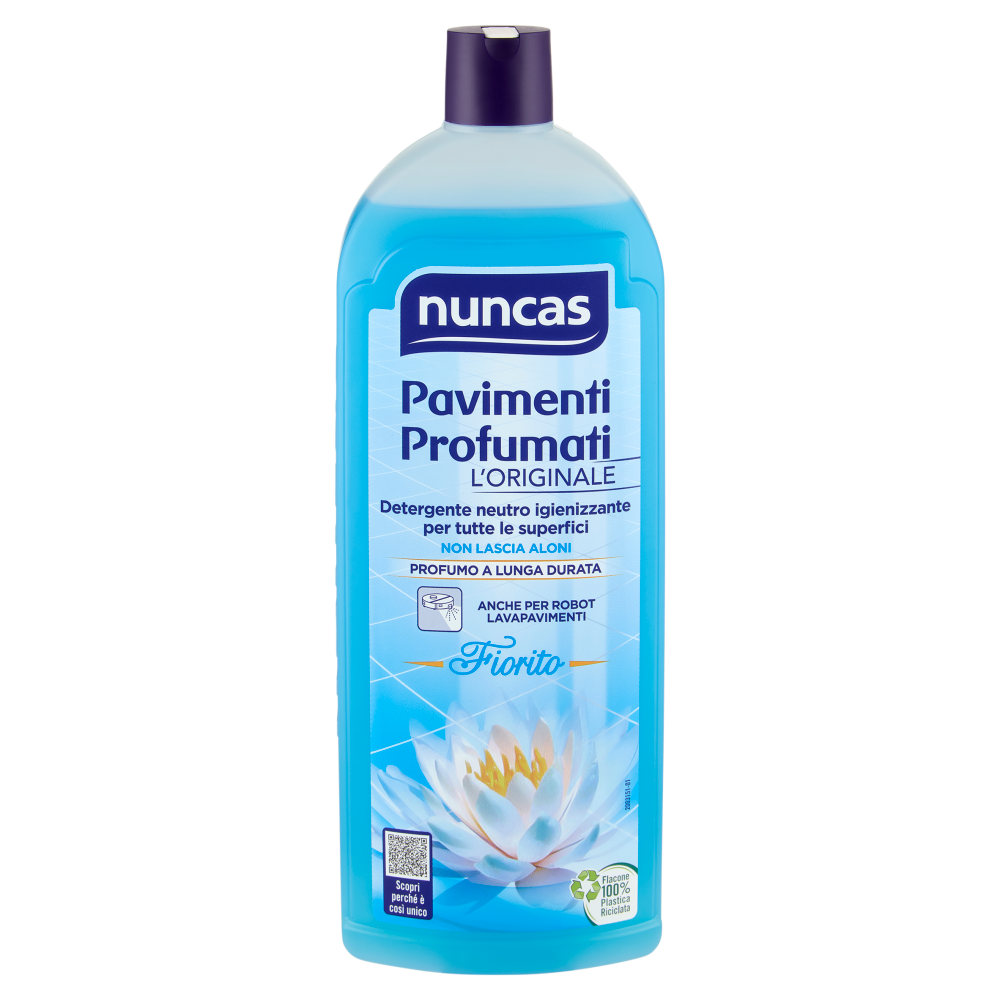nuncas Pavimenti Profumati Detergente neutro igienizzante per tutte le superfici Fiorito 1 l
