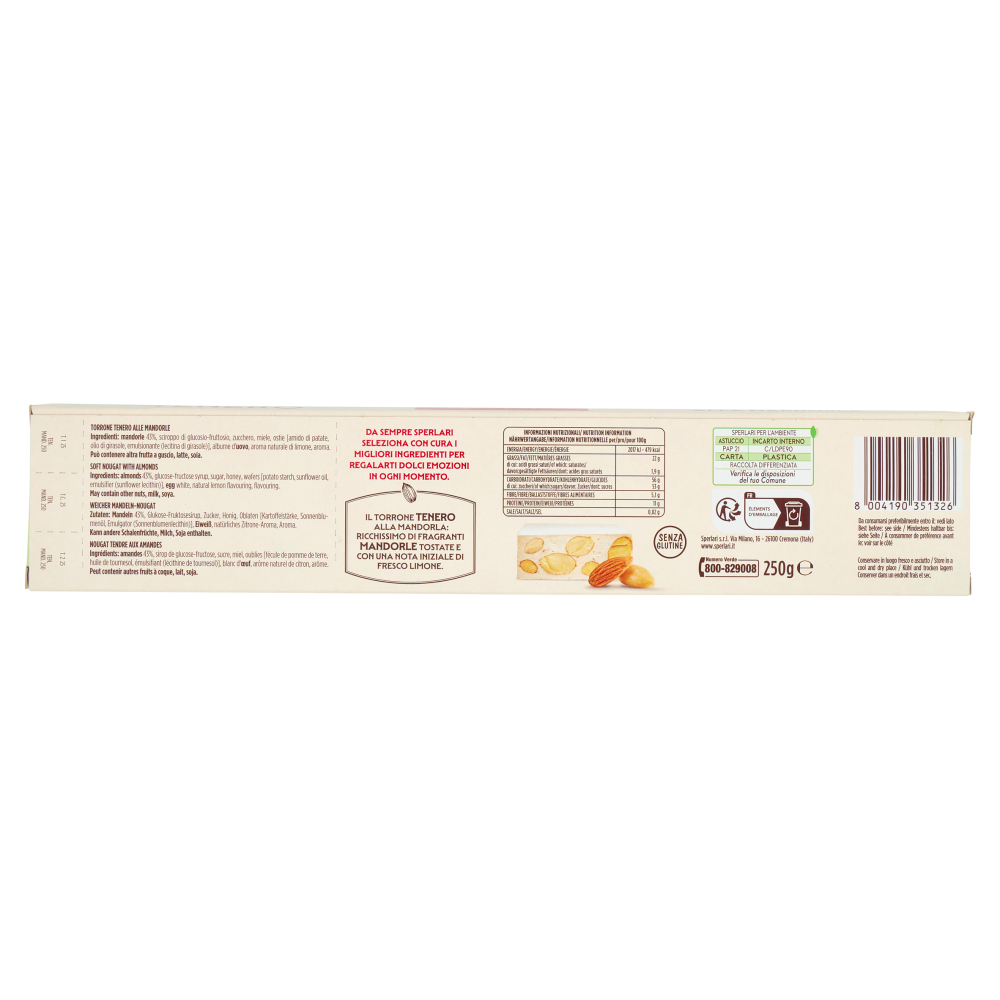 Sperlari il Torrone Tenero alla Mandorla 250 g