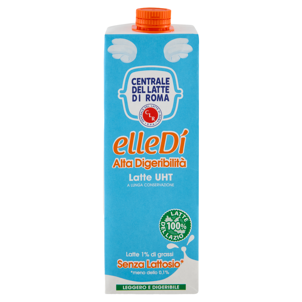 Centrale del Latte di Roma elleD&igrave; Alta Digeribilit&agrave; Latte UHT Senza Lattosio* 1000 ml