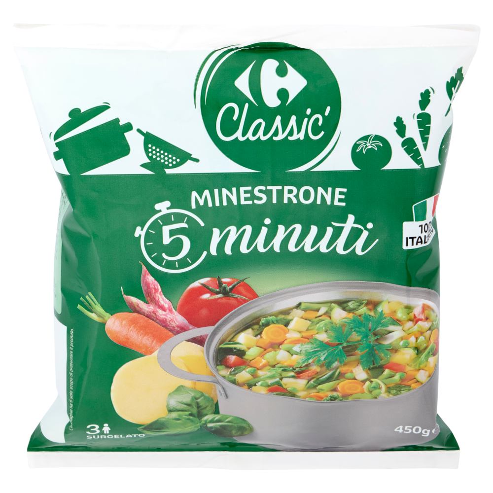 Carrefour Classic Minestrone Surgelato 450 g