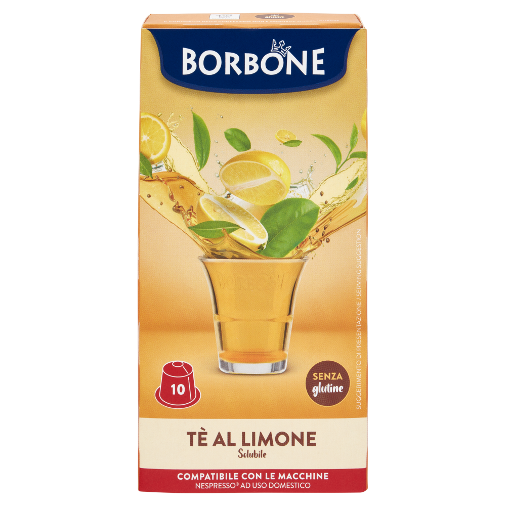 Borbone Tè al Limone Solubile Compatibile Nespresso 10 Capsule 10 x 9 g