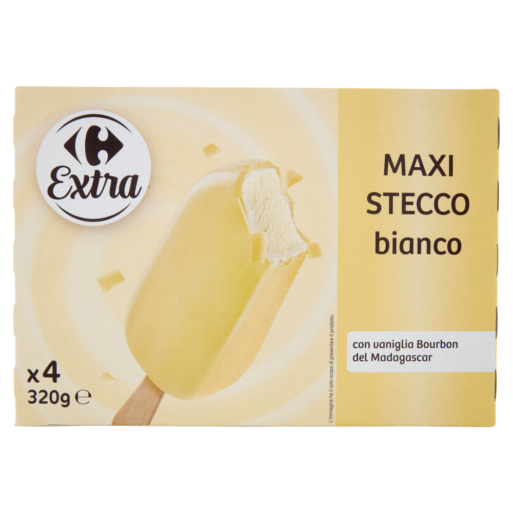 Carrefour Extra Maxi Stecco bianco 4 x 320 g