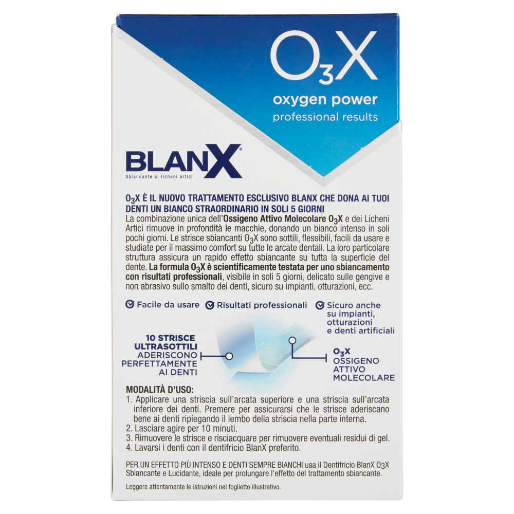 Blanx O₃X oxygen power Strisce Sbiancanti 10 pz