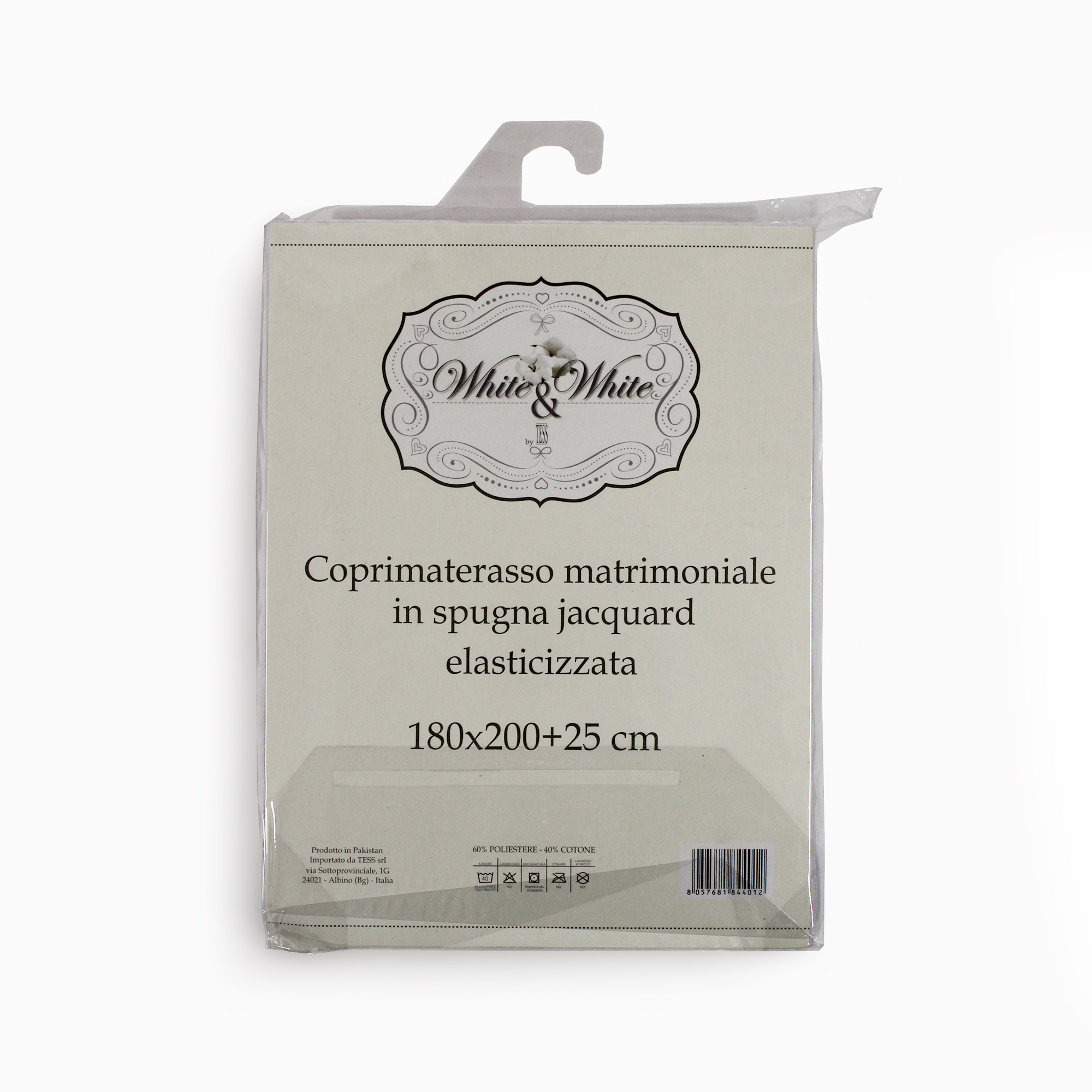 TESS White & White Coprimaterasso matrimoniale