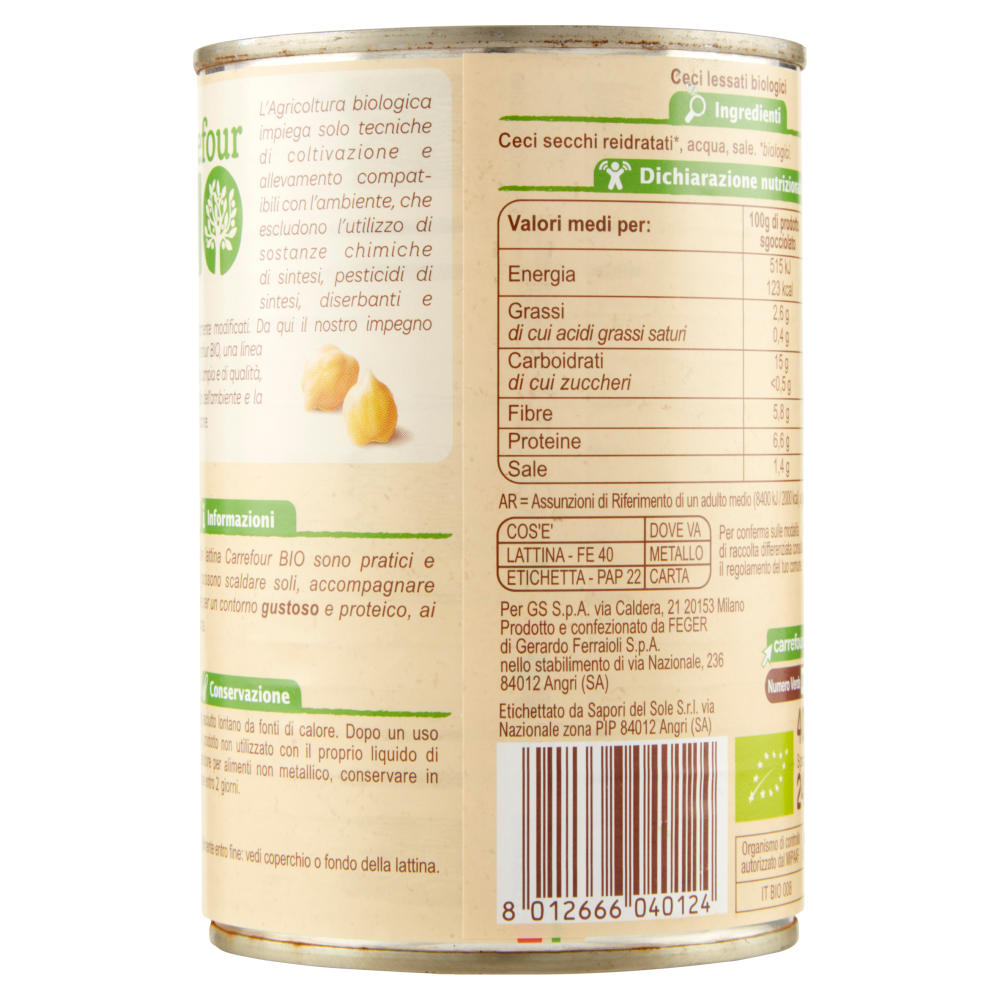 Carrefour Bio Ceci 400 g