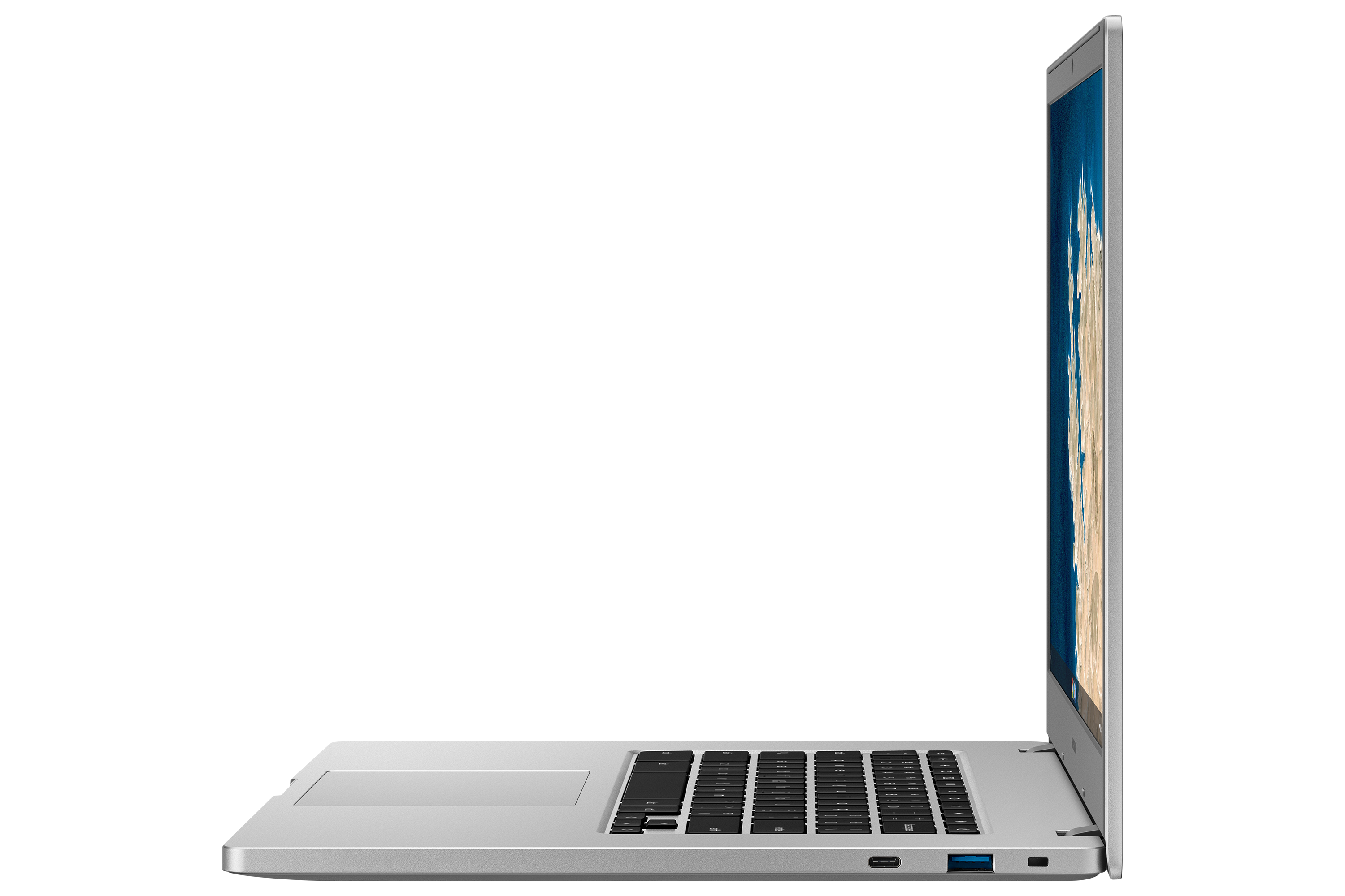 Samsung Chromebook 4+ Intel® Celeron® N4000 39,6 cm (15.6") Full HD 4 GB LPDDR4-SDRAM 64 GB eMMC Wi-Fi 5 (802.11ac) ChromeOS Argento