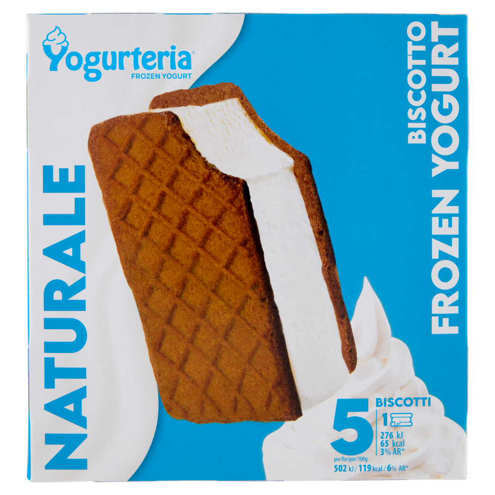 Yogurteria Frozen Yogurt Naturale Biscotto 5 x 55 g