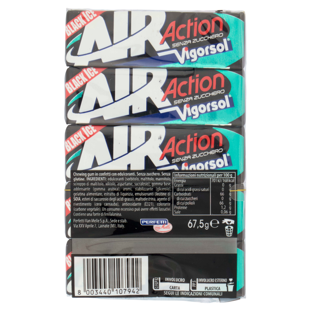 Vigorsol Air Action Black Ice 5 Packs 67,5 g