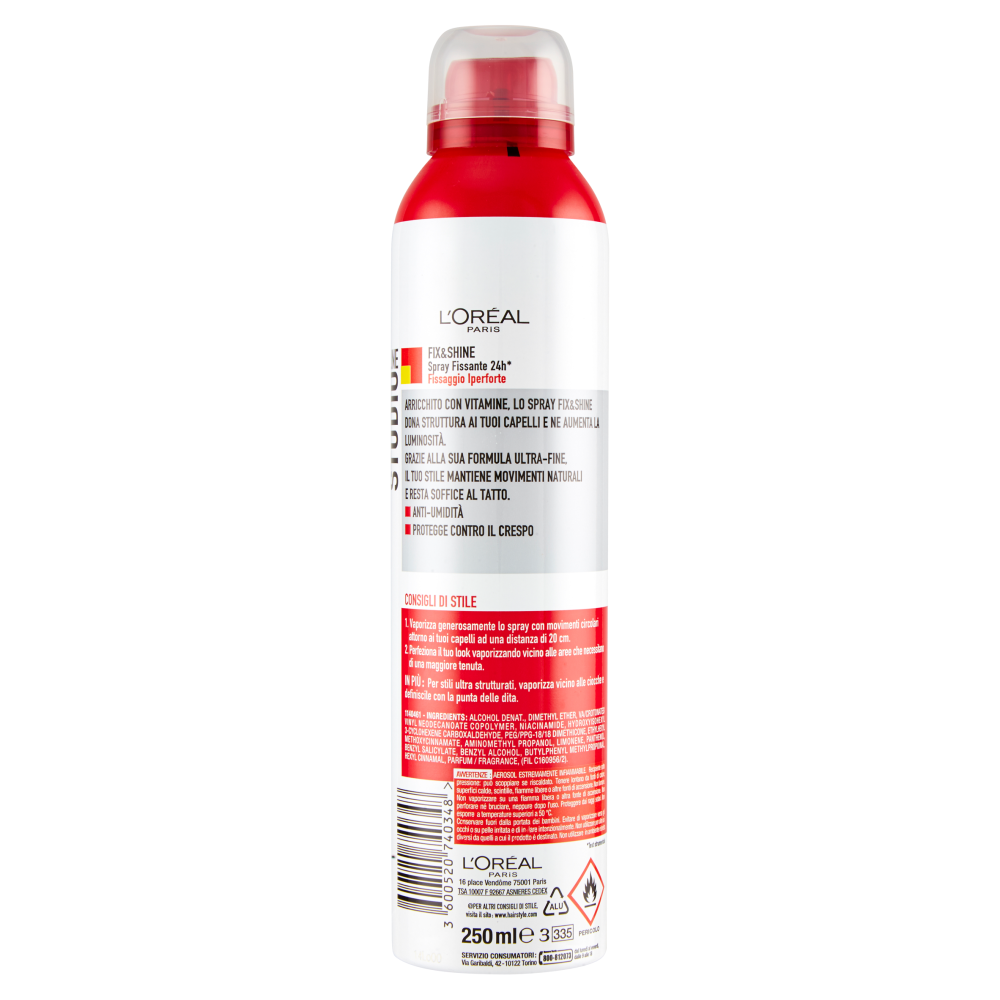 L'Oréal Paris Studio Line Fix&Shine 8 Spray fissante 24h 250 ml