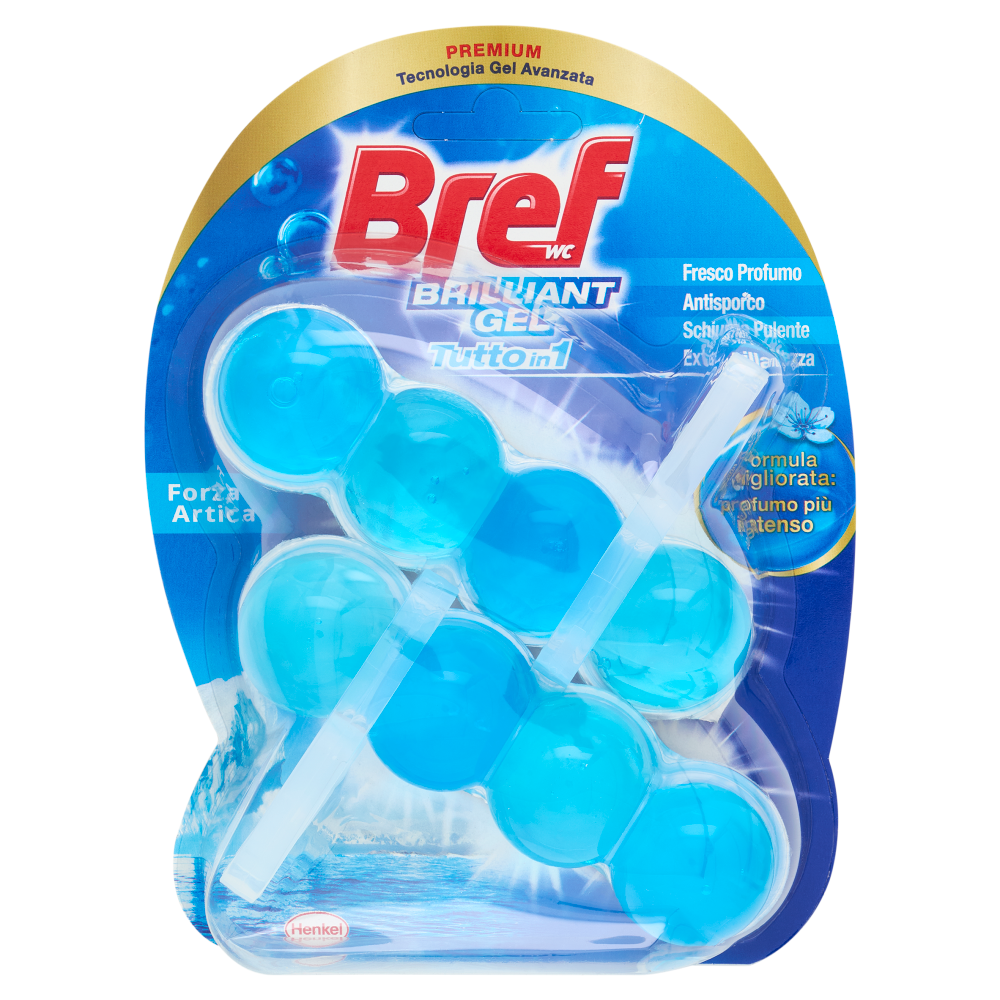 BREF WC Brilliant Gel Tutto in 1 Forza Artica 2 x 42 g
