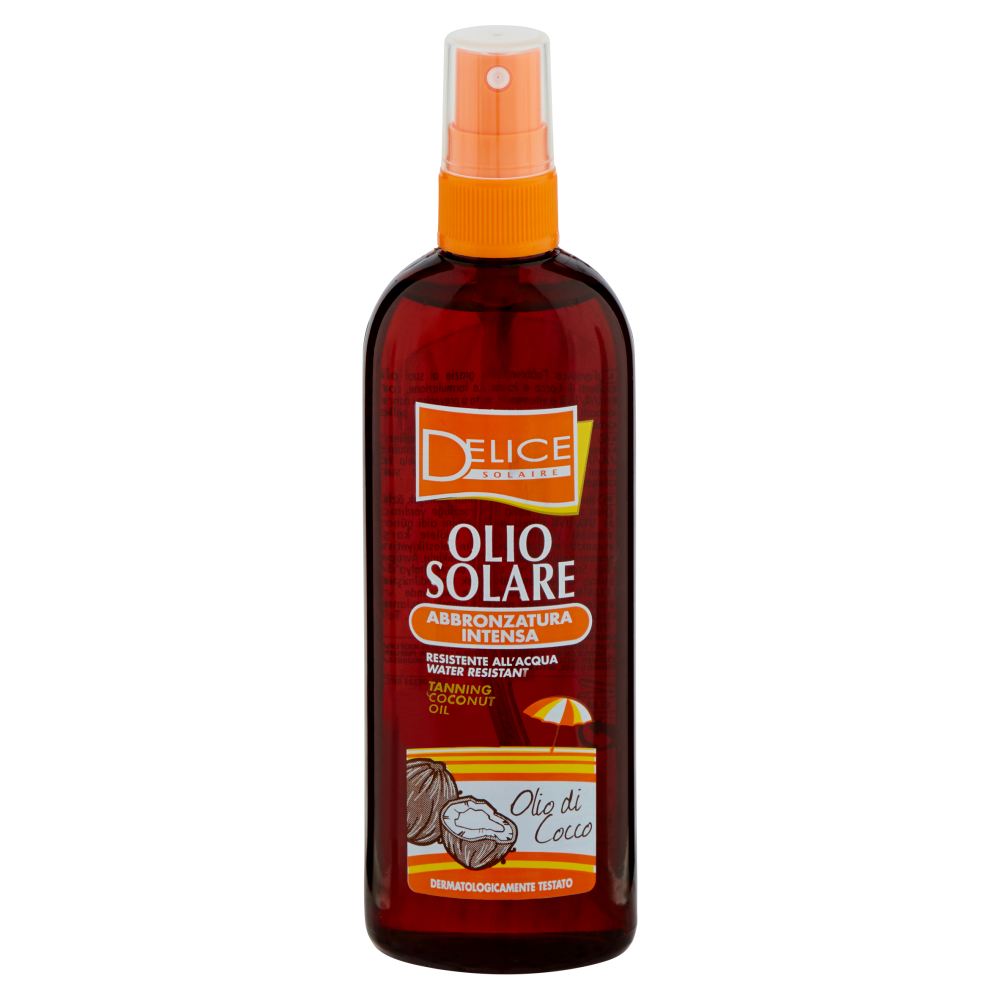 Delice Solaire Olio Solare Abbronzatura Intensa Olio di Cocco 150 ml