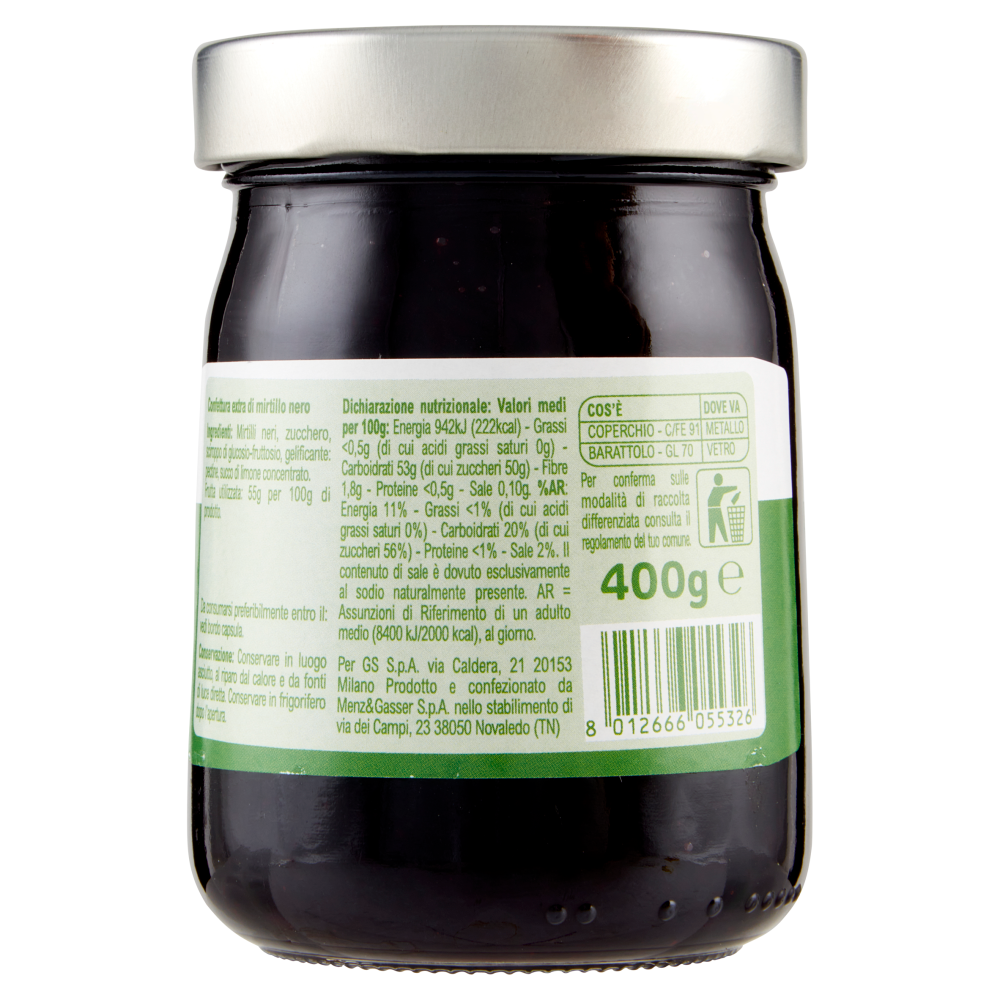 Carrefour Classic Confettura Extra di Mirtillo 400 g